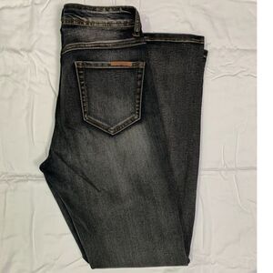 REDFOX JEANS SIZE 11 Y2K VTG DISTRESSED RIP OFF BLACK SKINNY JEANS